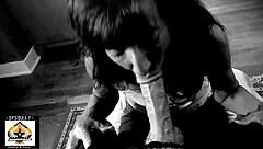 Does this hot granny swallow your big juicy load?