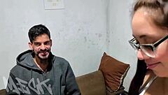 Found Hot Latina at Club and Brought Her Home for Wild Interracial Gangbang with Friends