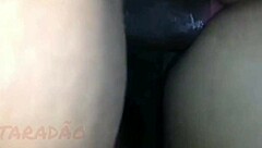 Safada in lingerie with big natural tits and hairy pussy gets orgasm from amateur anal assfucking massage