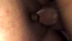 Neighbor's pussy filled with cum from young teen's big cock ass play