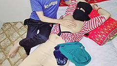 I feel so horny as indian amateur muslim wife gets fucked missionary style by husband with dirty talk and creampie