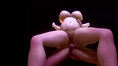 Asian beauty rides in cowgirl during 3D POV sex with big tits bouncing and moaning sounds