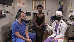 Rina Arem Endures Intense Gyno Exam From Doctor Tampa And Nurse Stacy Shepard