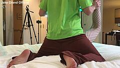 Hey, watch Shaggy dominate that ts college student in wild comic roleplay fun!