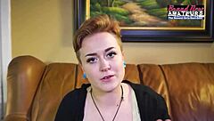 petite tattooed blonde micah handles deepthroat on big cock then swallows