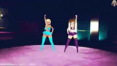 Petite 3D Hentai Character Engages In Animated Erotic Scenes With Musical Backdrop