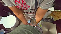 I Feel So Thrilled As Stranger Cums In My Panties In Restaurant Toilet