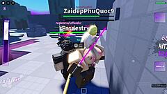 Big cock pounds random babes in wild Roblox condo game action