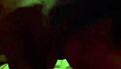 Monika Fox gives amazing blowjob on big tits in steamy sauna session