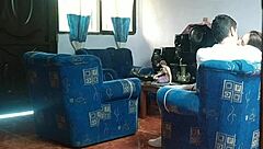 hidden cam catches amateur mexican girl in living room creampie doggystyle with boyfriend