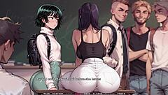 Bold Violet Loves Showing Her Huge Tits and Big Ass in Taboo Hentai Game