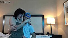 hey, making out with this hot petite woman feels amazing, doesn't it?