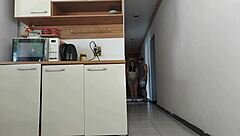 OH FUCK, risky BAREBACK with his FRIEND while HUBBY'S in the BATH - almost CAUGHT!