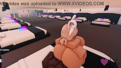 Roblox Slutty Bunny Girl Contrasts Cute Looks with Intense Sex Session