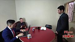 Milf gives blowjob and gets wet pussy orgasm in big ass action