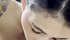 best friend gives blowjob and swallows cum in mouth 😏