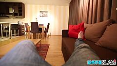 blonde russian babe hunts dating sites for amateur creampie action