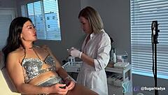 asian beauty got a facial waxing from blonde tits fetish blue eyes nurse in hospital