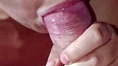 Korean wife boldly sucks cock in close-up action