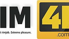 Rim4k Girl Saw Man Jerking Off to VR Porn and Gave Him Ass Licking Blowjob Facial