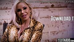 Desperate Blonde, Will You Fuck Big Tits Lesbian Interviewer with Muff Diving Tribbing for That Office Job?