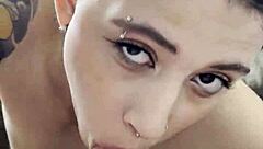 best friend gives blowjob and swallows cum in mouth 😏