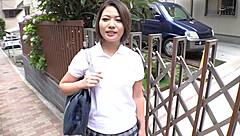 I enjoy sexy Japanese homemade blowjob with cute natural big tits babe in creampie orgasm