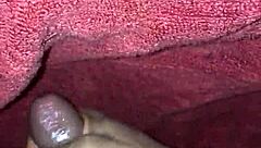 intriguing handjob session while watching black masturbation content on xvideos