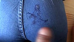 Intriguing how hidden cam captures Latina's big ass taking huge cock in jeans