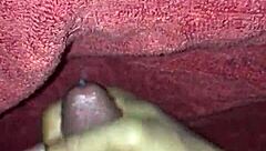 intriguing handjob session while watching black masturbation content on xvideos