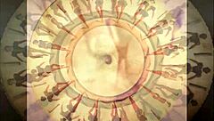 Vintage art with retro antique style