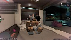 teasing snow bunny with tattoos leads to intimate blowjob and sex in bunny outfit