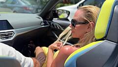 Blonde milf outdoor beach ass