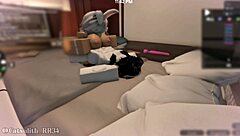 teasing snow bunny with tattoos leads to intimate blowjob and sex in bunny outfit