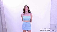 Oh wow, this captivating brunette beauty gets pounded hard at her modeling audition!