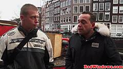 amsterdam prostitute gets a nice cum shower after her session