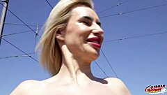 why is this big tits bitch coco de wit getting rough anal in german casting?