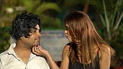 Oh man, check out this hot Indian model getting wild with Bihari Babu in steamy action!