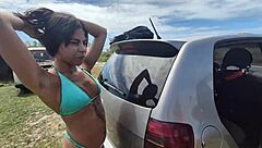 Oh My God! Creampied Hot Latina And Blonde Pussies In Woods