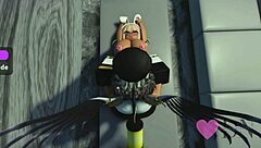 Having fun with three bold beauties in Roblox scenes