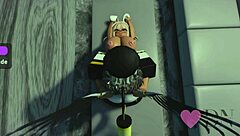 Having fun with three bold beauties in Roblox scenes