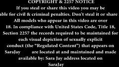 oh man, i'm getting so turned on right now, sara jay confesses as she dives into solo play with her big tits and toys