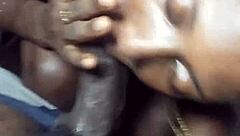 African teen 18+ shows off her phat cock sucking lips and beautiful mouth and drinks cum