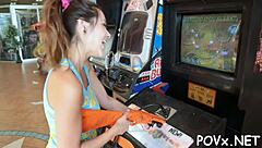 oh man, your cock is fucking this sexy tattooed nymph so hard...