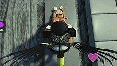 Having fun with three bold beauties in Roblox scenes