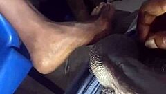 African teen 18+ shows off her phat cock sucking lips and beautiful mouth and drinks cum