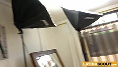 Tiny Latina teen steps into her first rough anal pounding during an amateur audition interview. She bends over, taking it deep in close-up domination.