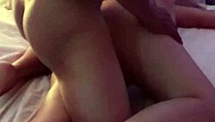 Busty mature latina milf with huge tits gets anal and pussy action while alone at home