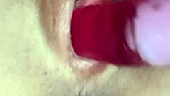 tight little pussy testing out that big dildo 😏