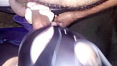 Brazilian brunette flashes big ass in lingerie outdoors for interracial anal fun